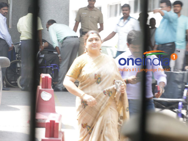 Kushboo prays for the well being of Jayalalitha