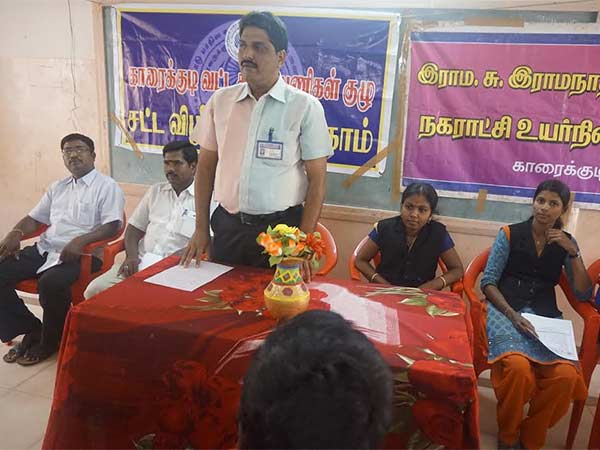 Legal awareness programme held in Karaikudi