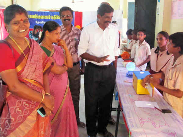 Science exhibition held in Deavakottai school