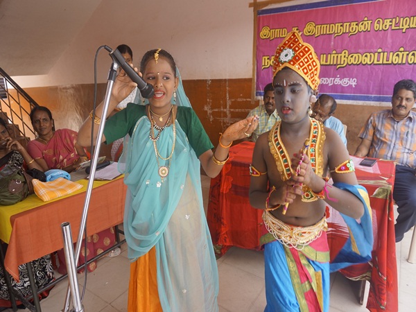 school student fancy dress competition Karaikudi