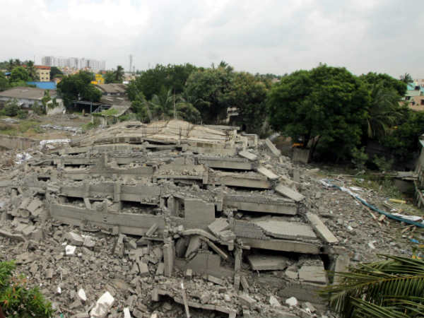 Not allowed near demolished 11 storey building