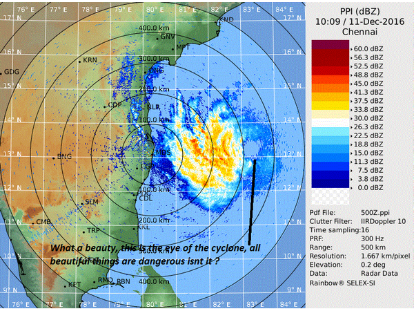 சென்னையில் புயல் கரையைக் கடக்கலாம் 
