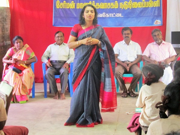  jerman tamil marapu arakattalai president subhashini discussion with school student 