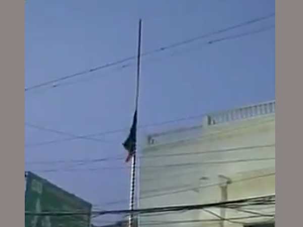 AIADMK Party flag hoisted again at AIADMK HQ 