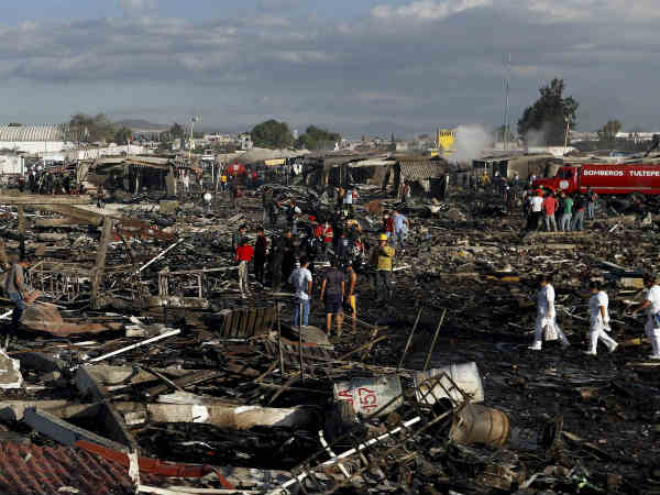 Mexico City : Explosion at fireworks market, kills at least 29 