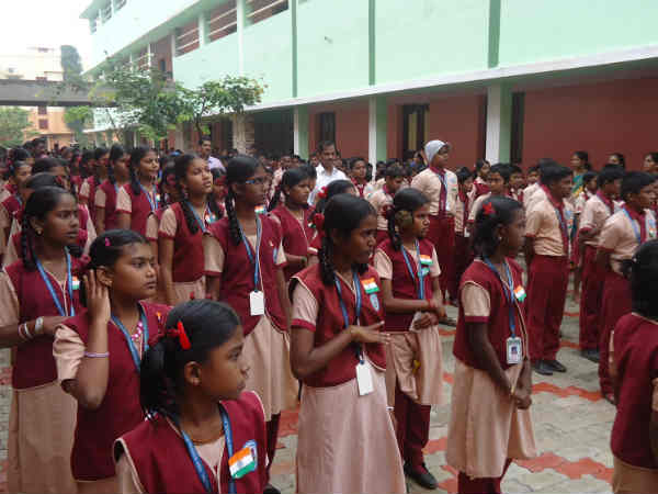 Karaikudi school celebrates republic day 