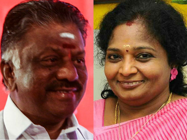 Tamilnadu BJP leader Tamilisai meets CM O.Paneerselvam in Madurai Tamilnadu BJP leader Tamilisai meets CM O.Paneerselvam in Madurai