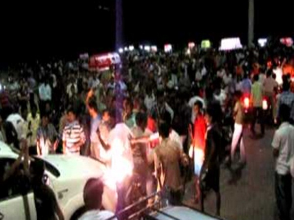 New Year Celebration in Chennai Marina Beach