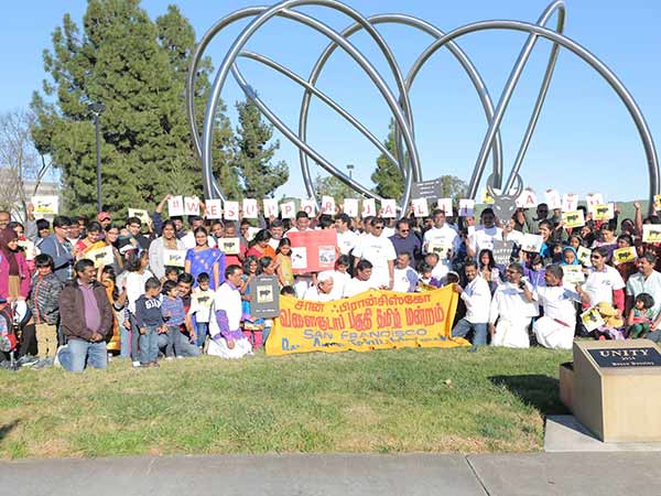 Silicon Valley tamils protest seeking Jallikattu