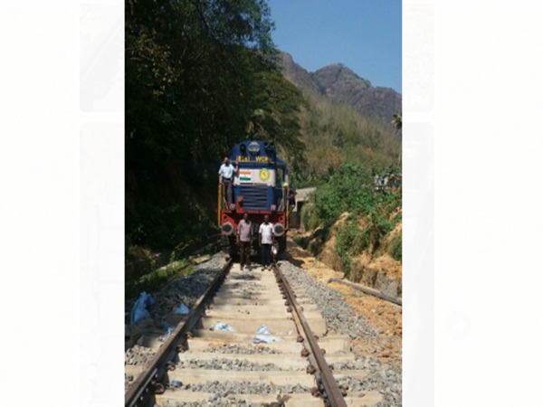  The test train movement between senkottai - Aryankavu