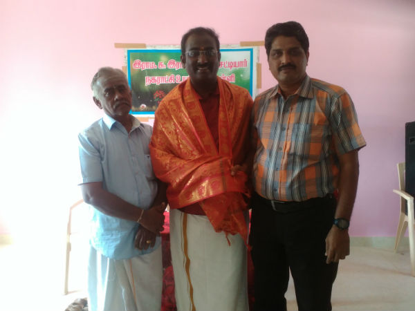 Devakottai Ramanathan delivers lecture in Karaikudi school 