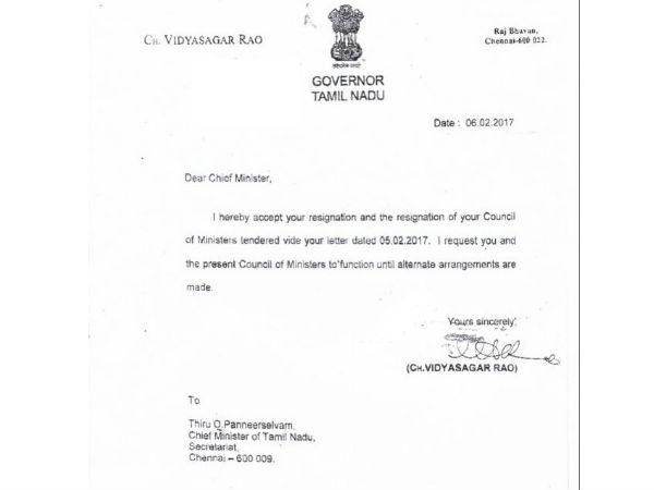 Governor accepts OPS resignation