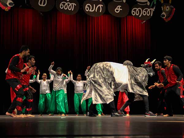 US Tamils perform Jallikkattu dance in Walmart capital US Tamils perform Jallikkattu dance in Walmart capital