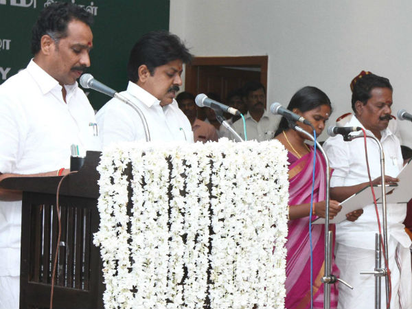 Edappadi K Palanisami took the oath with out shedding tears
