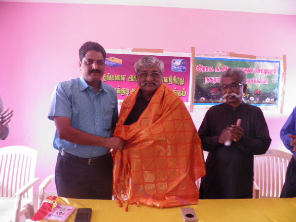 Suba Veerapandian speaks in karaikudi school 