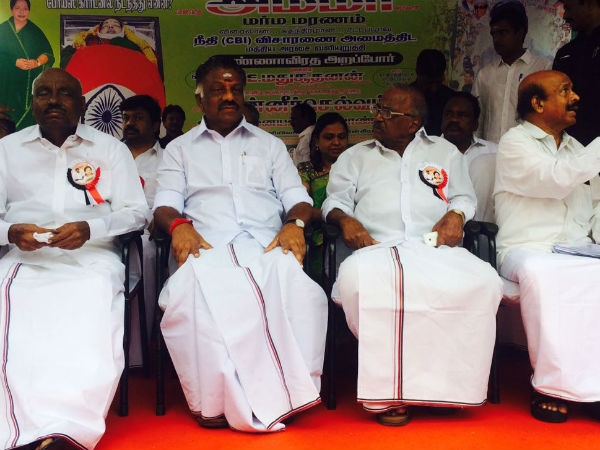 ஓபிஎஸ் தரப்பு உண்ணாவிரதம்