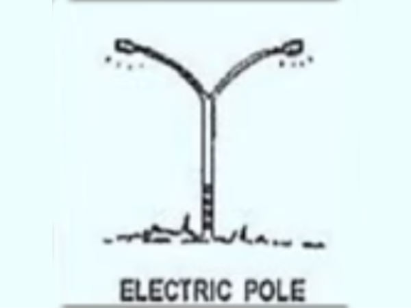 இரட்டை விளக்கு மின்கம்பம் 