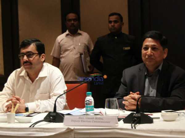 துணை தேர்தல் ஆணையர் ஆலோசனை