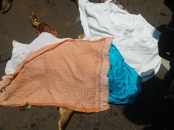 Accident in Nellai lady died, villagers damaged the bus