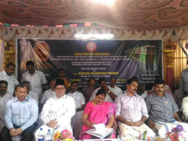 Senkottai- New Ariyankavu BG line inaugurated