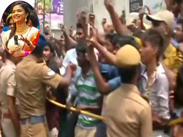 ரசிகர்கள் மீது தடியடி 