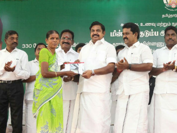 Tamilnadu chief minister K.palanisamy inaugurated Smart card plan Tamilnadu chief minister K.palanisamy inaugurated Smart card plan