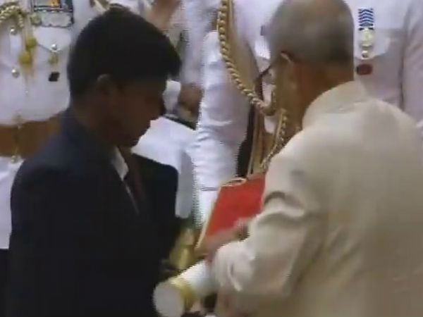 Mariyappan Thangavelu conferred with Padma Shri award Mariyappan Thangavelu conferred with Padma Shri award