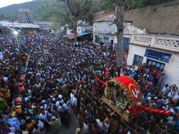 தங்கக் குதிரை வாகனத்தில் 