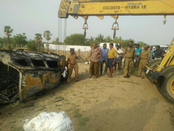 Three persons were died on the spot in the accident 