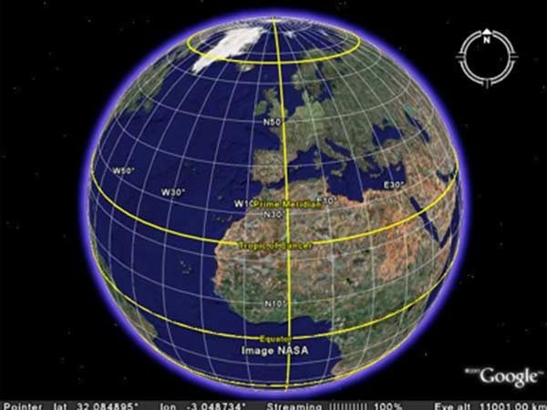 அட்ச ரேகை - தீர்க்க ரேகை அட்ச ரேகை - தீர்க்க ரேகை