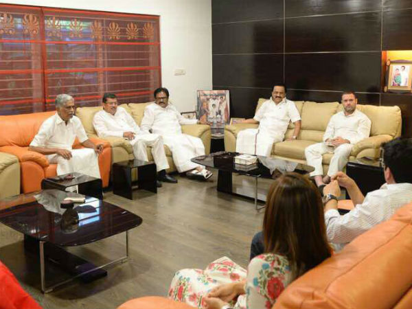 Rahul Gandhi visits Stalin house 