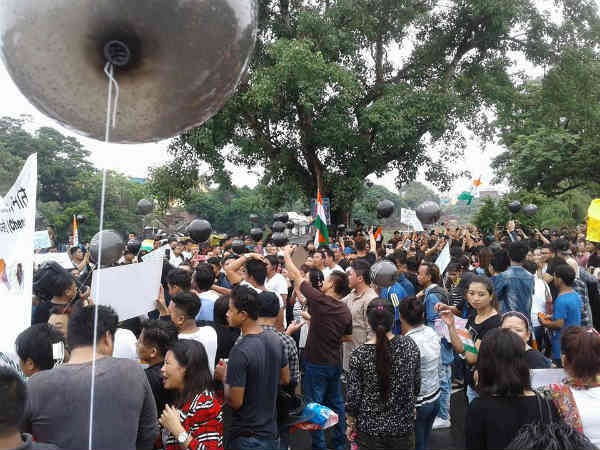 Gorkha people conducting Rally in Chennai for seeking separate Gorkhaland