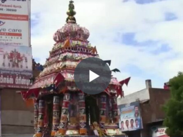 In cumbum Kambaraya perumal temple 'Aani therottam festival' started today In cumbum Kambaraya perumal temple 'Aani therottam festival' started today