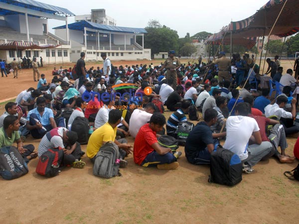 TNUSRB exam thillumullu, 3 police suspended TNUSRB exam thillumullu, 3 police suspended