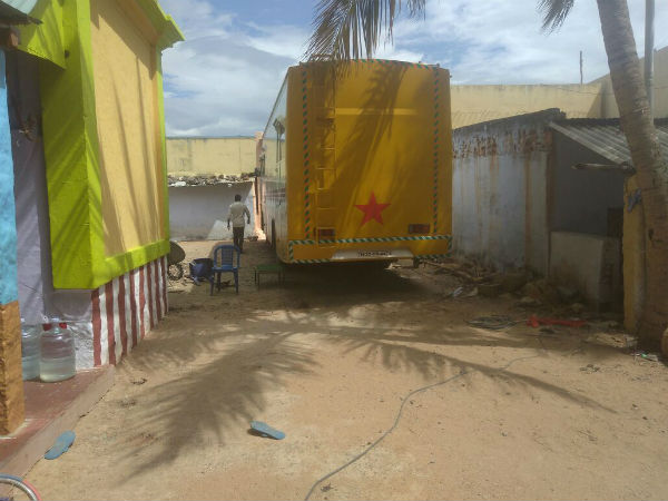 Penalty for actor Dhanush caravan for using illegal electricity 