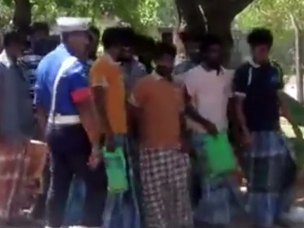 Released fisher folk from Srilankan prison returned to Tamilnadu 