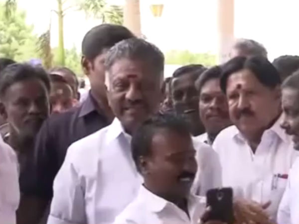  A murder attack on ex. CM O.Panneerselvam 