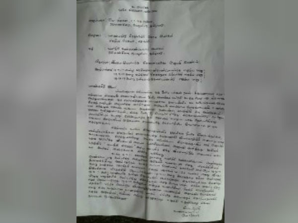 Murugan writes to Modi 