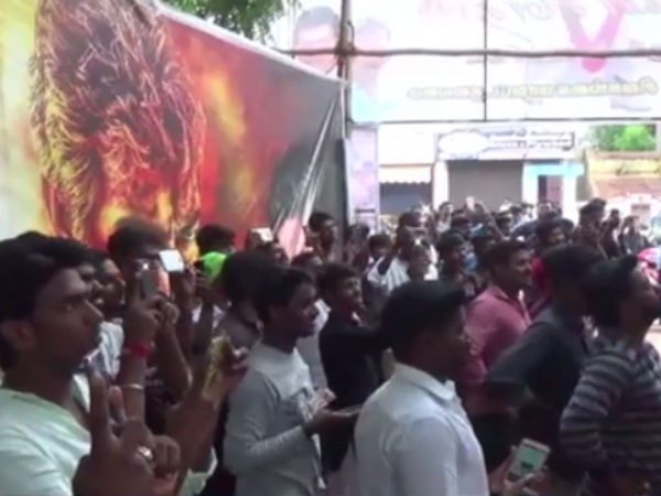 Actor Ajith's Vivegam released today and fans become so fanatic 