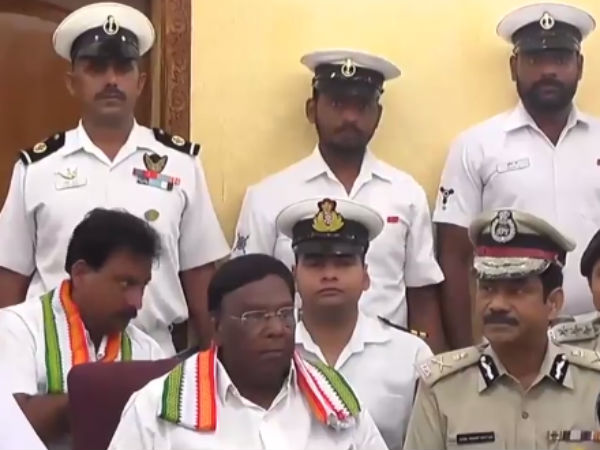 Puducherry CM warned people who travels in Sea without permission