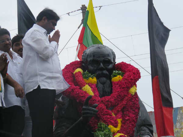 Periyar's birthday politicians paid respect Periyar's birthday politicians paid respect