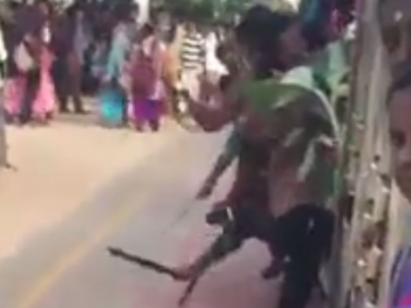 விபரீதமான ரயில் தின கொண்டாட்டம் 