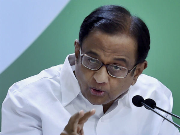 மோடிக்கு சிதம்பரம் கண்டனம் 