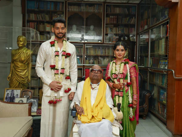 கொள்ளுப்பேரனுக்கு கருணாநிதி ஆசி 