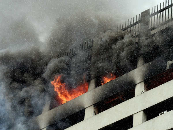 Massive Fire In 19-Storey Building In Kolkata 