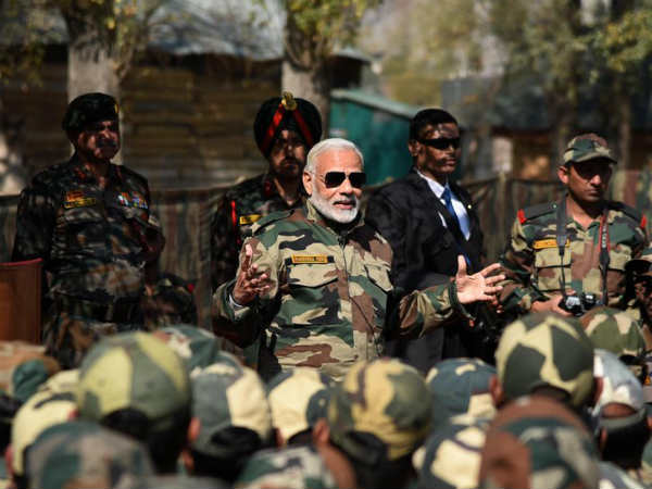 Prime Minister Narendra Modi is spending Diwali with soldiers at Gurez Prime Minister Narendra Modi is spending Diwali with soldiers at Gurez