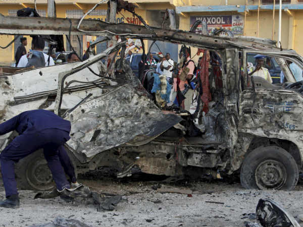 Car bomb attack on Somalia's capital city Mogadishu hotel killed at least 23 Car bomb attack on Somalia's capital city Mogadishu hotel killed at least 23