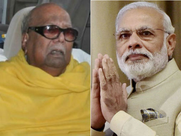 கருணாநிதியை சந்தித்த மோடி 