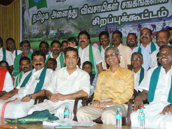  விவசாயிகளை சந்தித்த கமல்