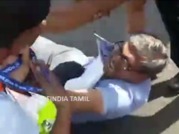  சண்டையில் ஈடுபட்ட ஊழியர் 